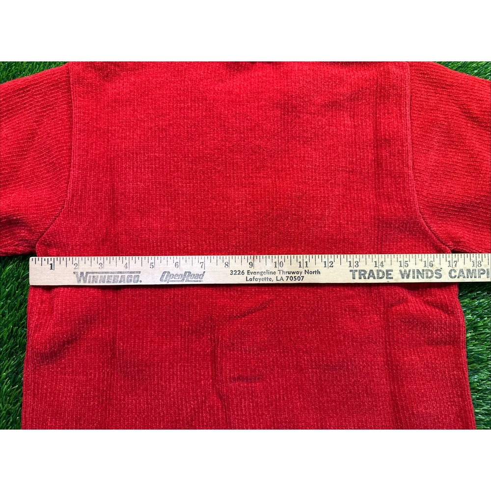My Twinn Girl Sized XXL Up Town Red Chenille Knit Fringe‎ Sweater NEW - Picture 6 of 9